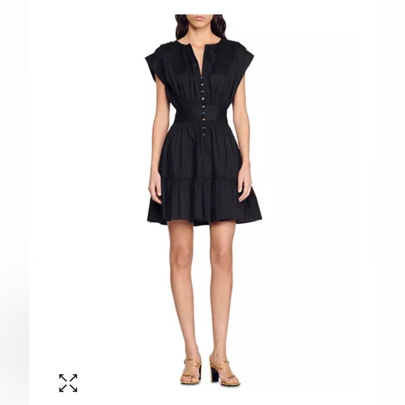 Amethyste Cotton Ruched Mini Dress - Picture 3 of 5